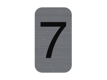 EXACOMPTA Plaque de signalisation chiffres '7', 25 x 44 mm