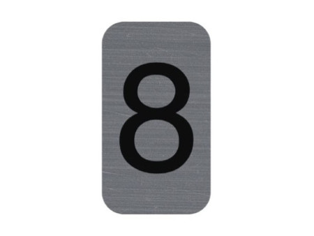 EXACOMPTA Plaque de signalisation chiffres '8', 25 x 44 mm