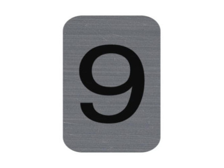 EXACOMPTA Plaque de signalisation chiffres '9', 25 x 44 mm