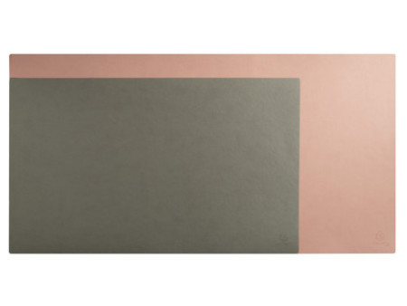 EXACOMPTA Sous-mains, 400 x 800 mm, gris / nude