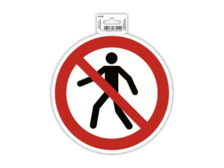 EXACOMPTA Plaque de signalisation 'Interdit de marcher'