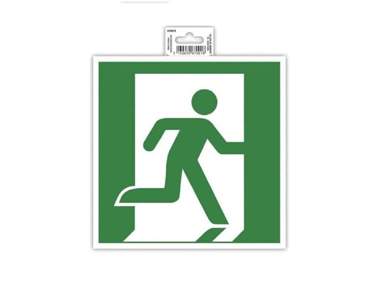 EXACOMPTA Plaque de signalisation 'Évacuation droite'