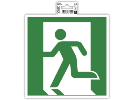 EXACOMPTA Plaque de signalisation 'Évacuation gauche'