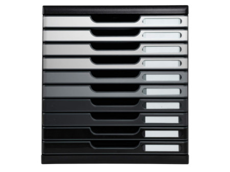 EXACOMPTA Module de classement MODULO A4, 10 tiroirs, gris