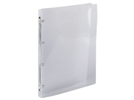 EXACOMPTA Classeur Crystal souple PP, 4 anneaux, A4, cristal