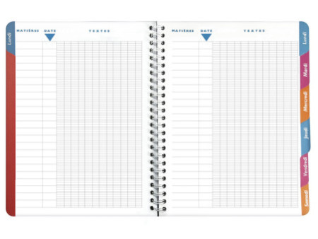 EXACOMPTA Cahier de textes Elsa 'Tartan', 170 x 220 mm