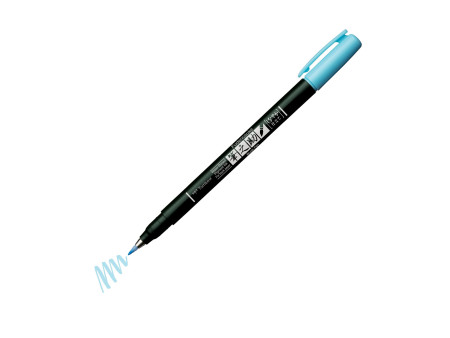 Tombow Stylo de calligraphie Fudenosuke Pastel, bleu clair