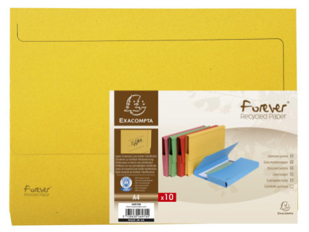 EXACOMPTA Pochette document FOREVER, A4, jaune