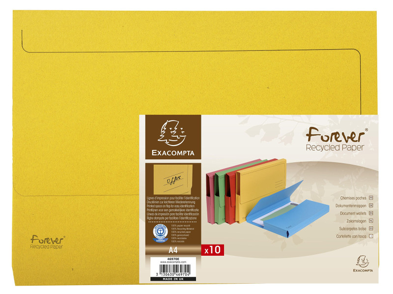 EXACOMPTA Pochette document FOREVER, A4, jaune