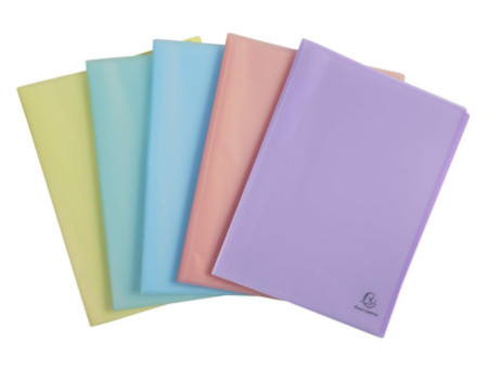 EXACOMPTA Protège-documents Chromaline Pastel, 50 pochettes
