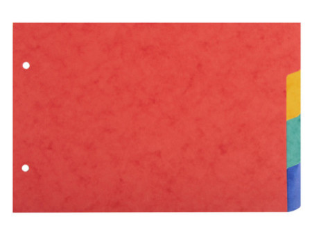EXACOMPTA Intercalaires en carton, 148 x 210 mm, 4 touches