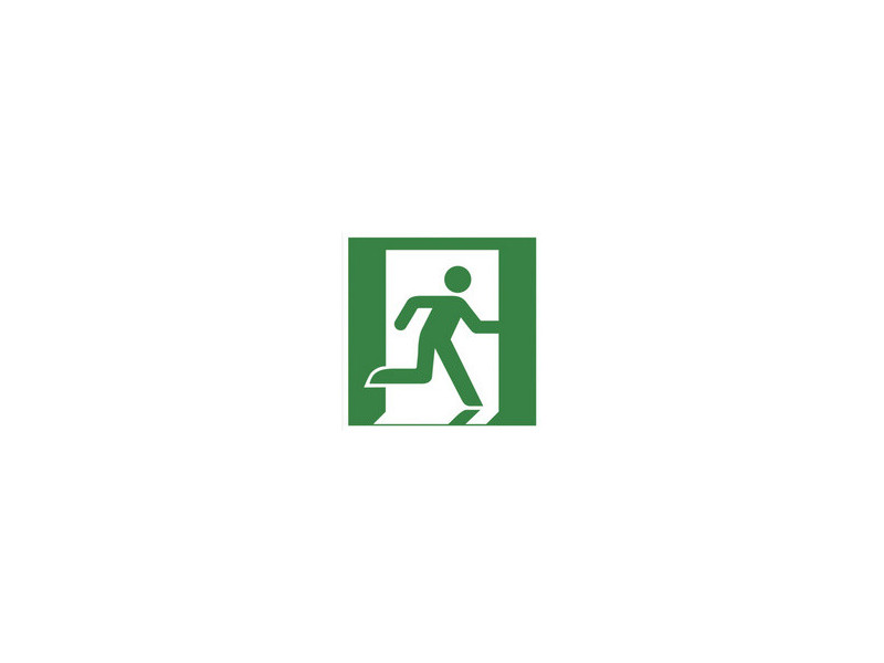 EXACOMPTA Plaque de signalisation 'Flèche droite'