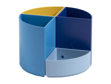 EXACOMPTA Multipot à crayons THE QUARTER Bee Blue, assorti