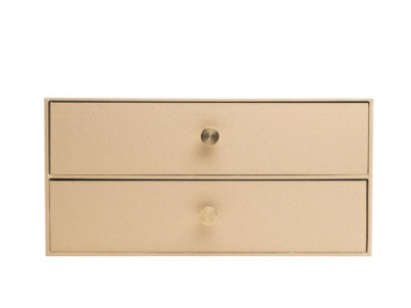 EXACOMPTA Module à tiroirs Office by Me, 2 tiroirs, beige