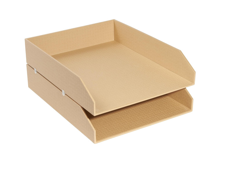 EXACOMPTA Set de corbeilles à courrier Office by Me, beige