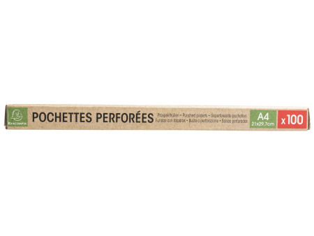 EXACOMPTA Pochette perforée Forever, A4, PP, grainé