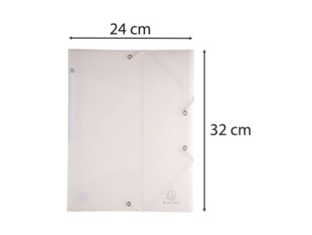 EXACOMPTA Chemise à élastiques Chromaline, A4, transparent