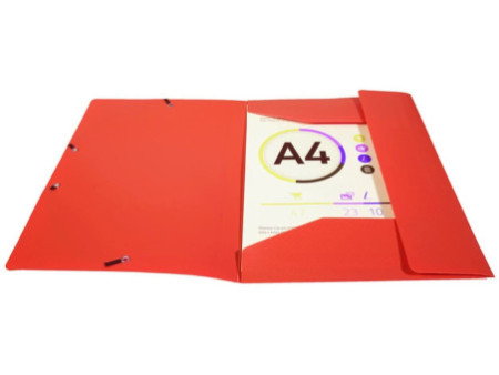 EXACOMPTA Chemise à élastiques Opaque, PP, A4, rouge