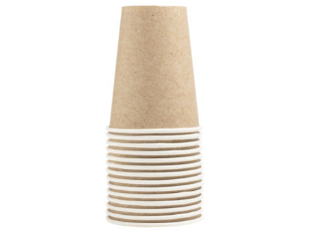 PROnappe Gobelet en carton, 0,2 l, kraft