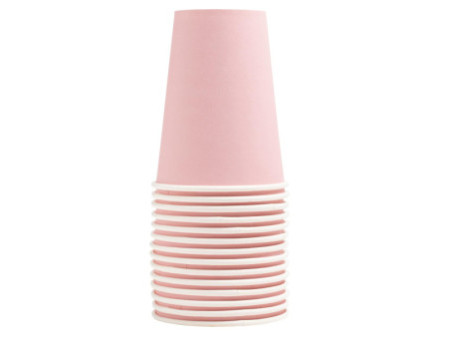 PROnappe Gobelet en carton, 0,2 l, rose