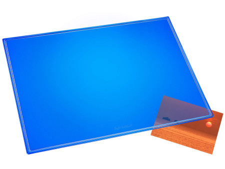 Läufer Sous-main DURELLA TRANSLUCIDE FLUO, bleu