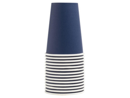 PROnappe Gobelet en carton, 0,2 l, bleu marine