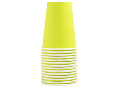 PROnappe Gobelet en carton, 0,2 l, vert kiwi