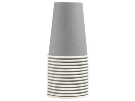 PROnappe Gobelet en carton, 0,2 l, gris