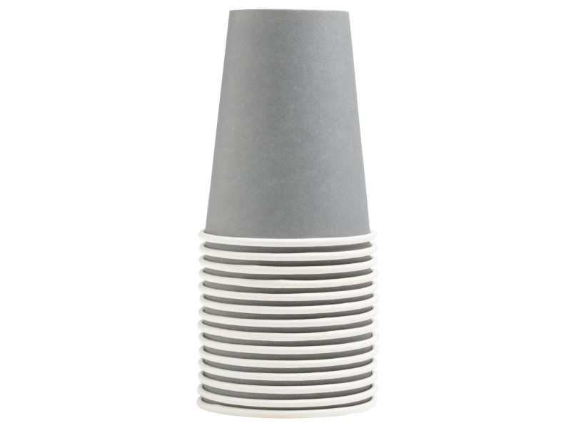 PROnappe Gobelet en carton, 0,2 l, gris