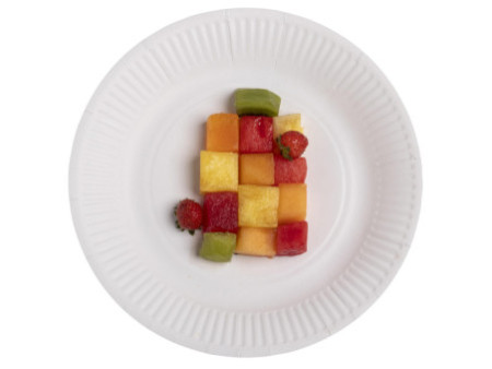 PROnappe Assiette en carton, rond, 230 mm, blanc