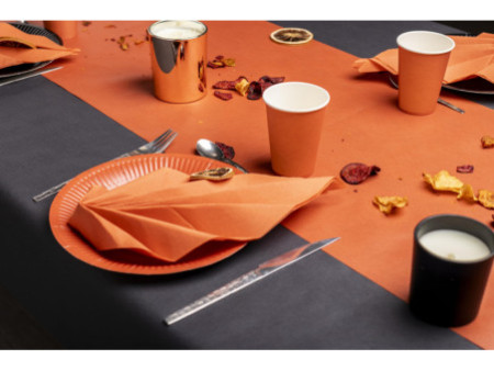 PROnappe Assiette en carton, rond, 230 mm, terracotta