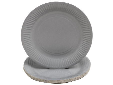 PROnappe Assiette en carton, rond, 230 mm, rose