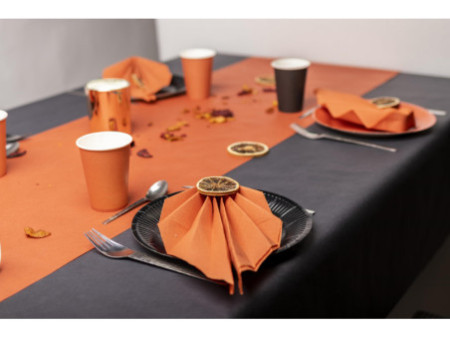 PROnappe Assiette en carton, rond, 230 mm, noir