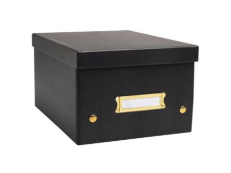 EXACOMPTA Boîte de rangement Neo Deco, A5+, noir