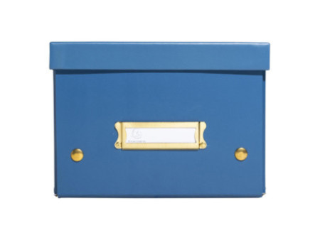 EXACOMPTA Boîte de rangement Neo Deco, A5+, bleu