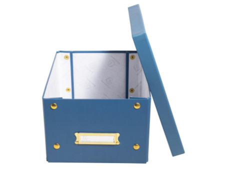 EXACOMPTA Boîte de rangement Neo Deco, A5+, bleu