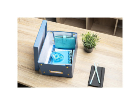 EXACOMPTA Boîte de rangement Neo Deco, A5+, bleu