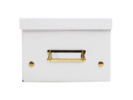 EXACOMPTA Boîte de rangement Neo Deco, A5+, blanc