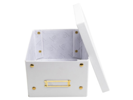 EXACOMPTA Boîte de rangement Neo Deco, A5+, blanc