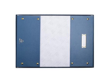 EXACOMPTA Boîte de rangement Neo Deco, A3+, bleu