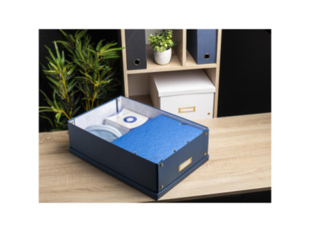 EXACOMPTA Boîte de rangement Neo Deco, A3+, bleu