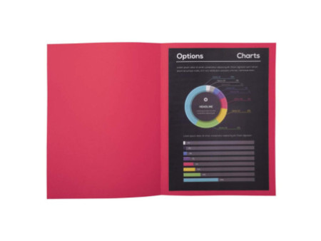 EXACOMPTA Chemises ROCK'S, A4, framboise