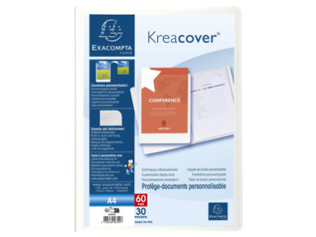 EXACOMPTA Protège-documents Kreacover, A4, 30 pochettes