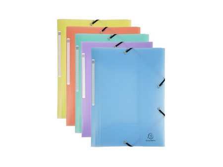 EXACOMPTA Chemise à élastiques Chromaline, PP, A4, assorti