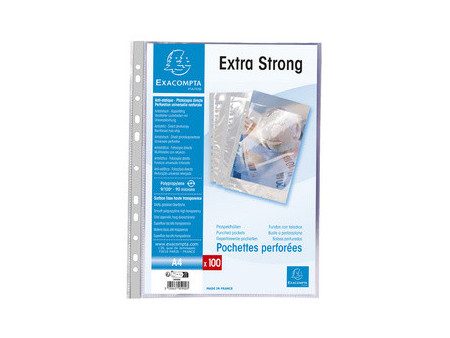 EXACOMPTA Pochette Extra Strong, A4, PP, transparent
