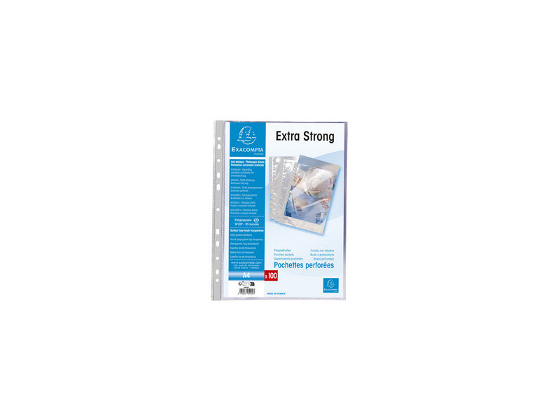 EXACOMPTA Pochette Extra Strong, A4, PP, transparent