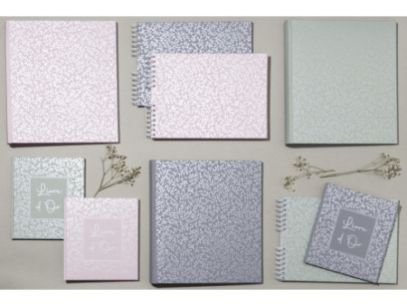EXACOMPTA Album photo AutentiK, 290 x 320 mm, bleu gris