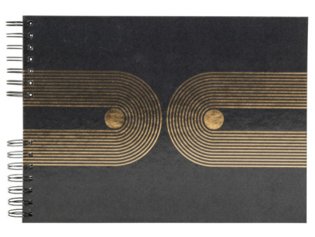 EXACOMPTA Album photo à spirale Graphik, 320 x 220 mm, noir