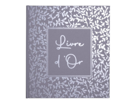 EXACOMPTA Livre d'Or AutentiK, 190 x 210 mm, bleu gris