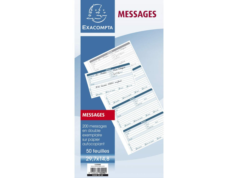 EXACOMPTA Brochure Messages téléphone